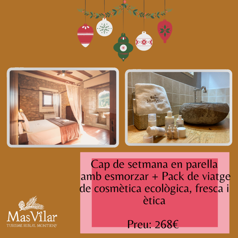 promoción casa rural al Montseny Mas Vilar packs