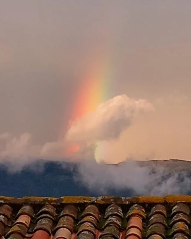 Espectacular! Ahir a la tarda acomiadant la pluja🌈